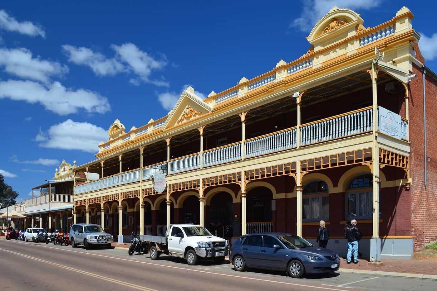 Historic buildings along Stirling Terrace in Toodyay