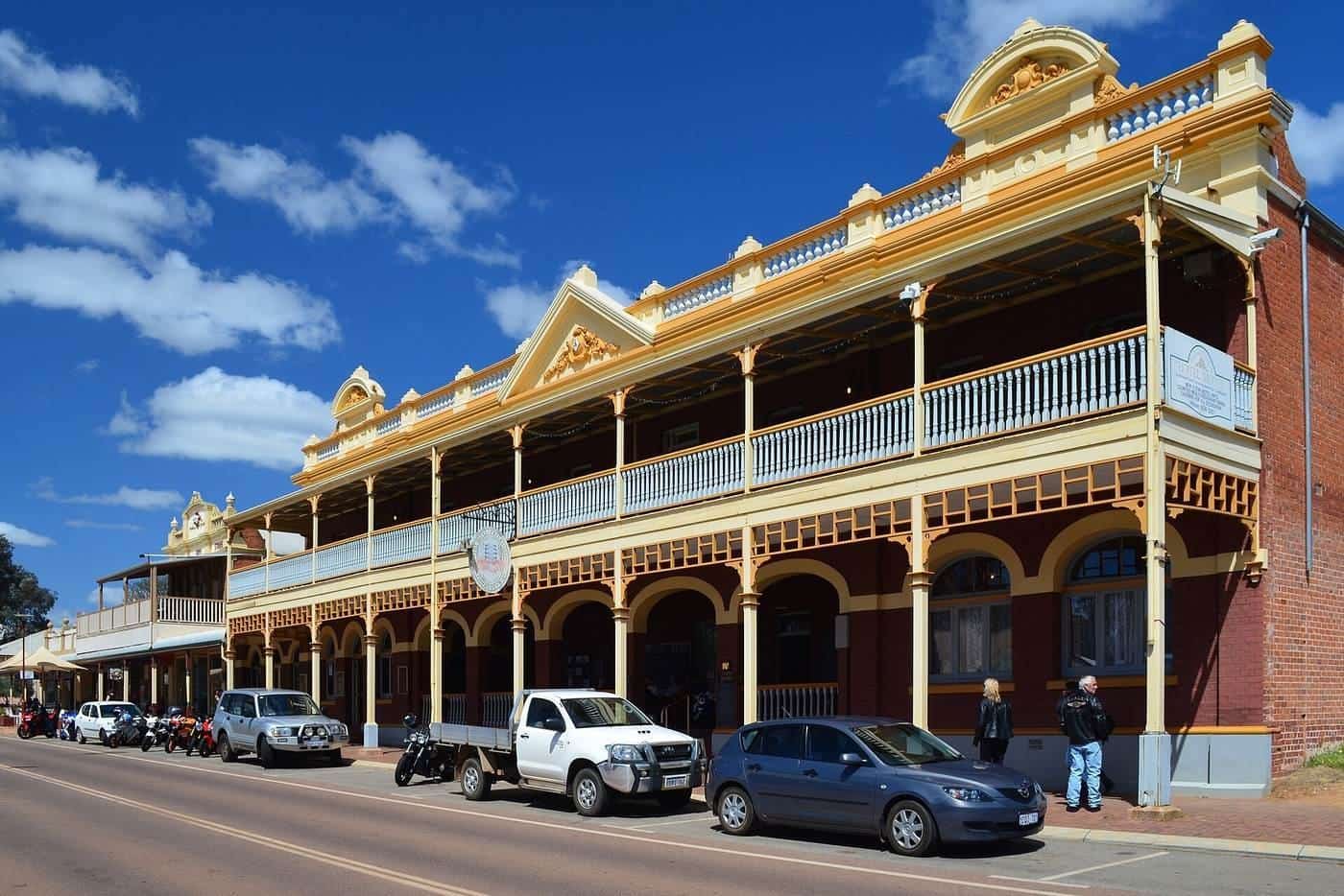Historic buildings along Stirling Terrace in Toodyay
